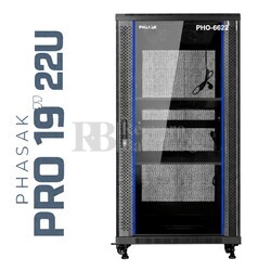 Armario Rack 22U 600x600 | Phasak Pro PHO-6622 19 In
